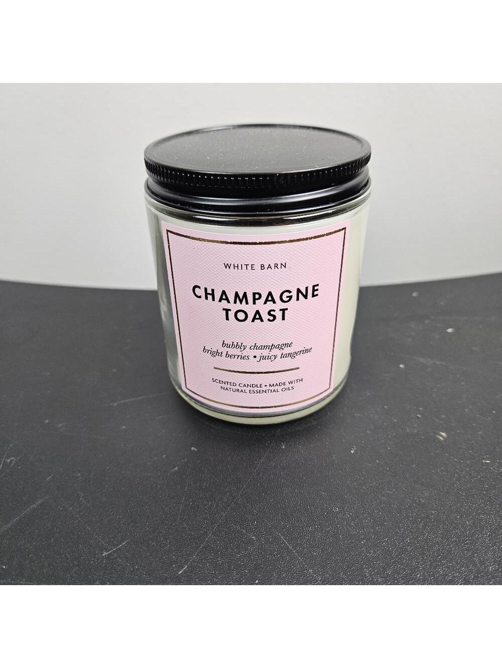 Bath and Body Works Champagne Toast Mason Single Wick Candle
